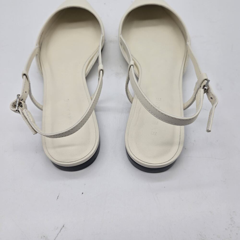 Everlane THE STUDIO SLINGBACK FLAT shoes size 8 ivory cream pointed toe New - Picture 7 of 11